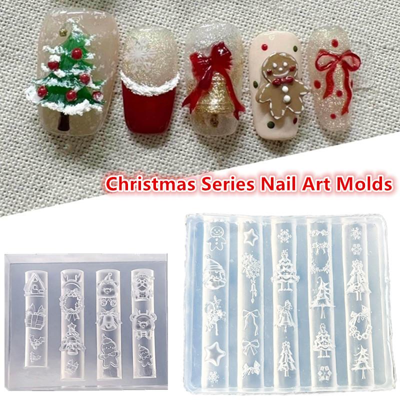 Nail Art For Men - عيد الميلاد ثلج شجرة عيد الميلاد