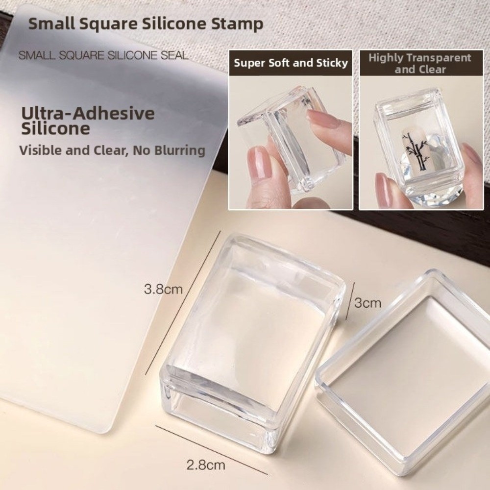 Nail Stamping Plate - قوالب طباعة أظافر شفافة جديدة قابلة