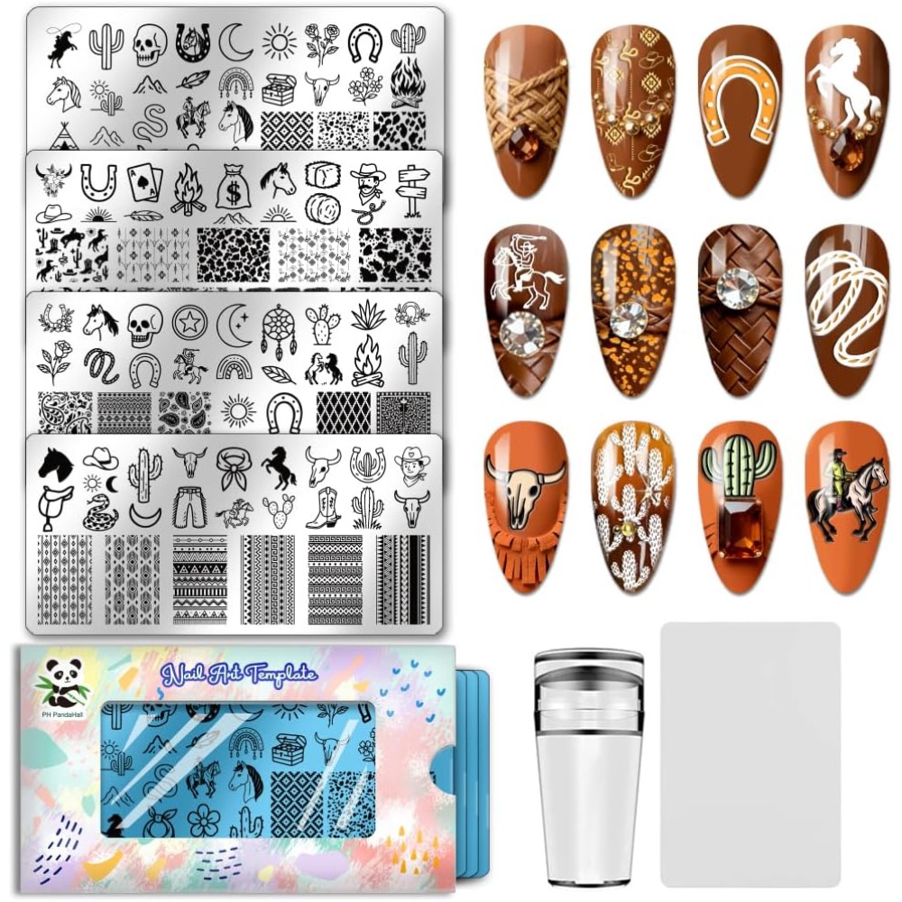 Nail Stamping Plate - قوالب فن الأظافر من الفولاذ المقاوم
