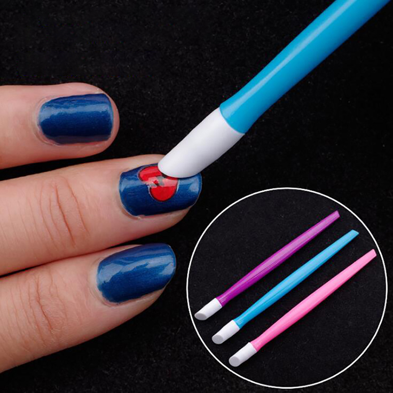 Nail Art For Men - البلاستيك مقبض مسمار إهاب دفع عصا