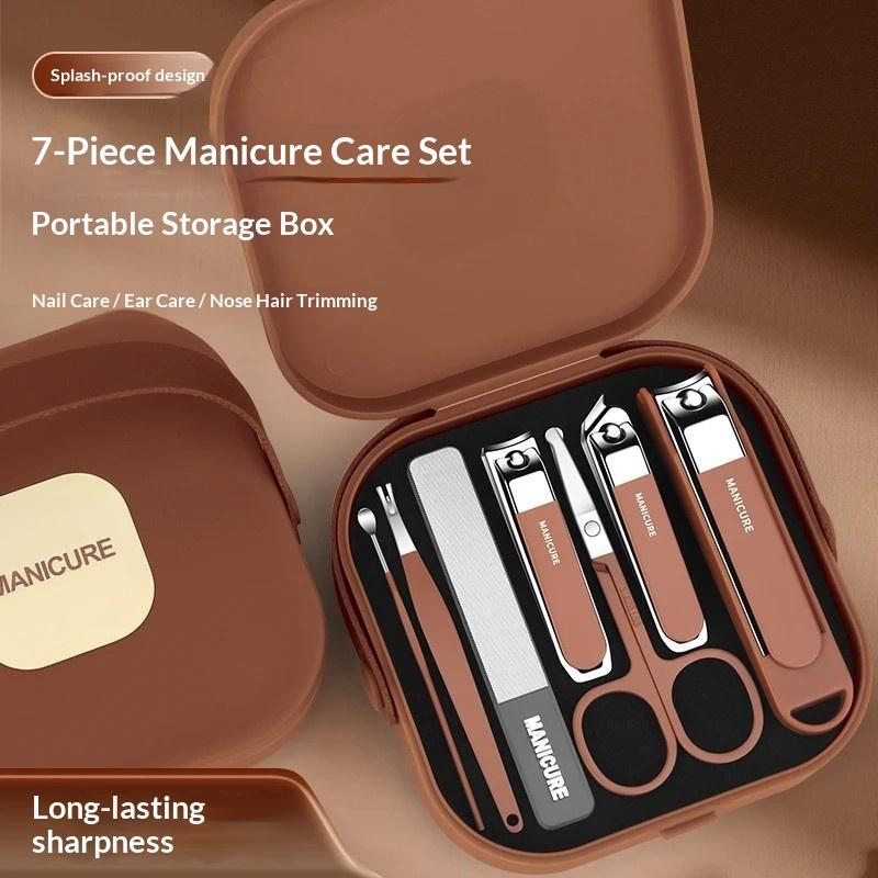 Nail Art For Men - مجموعة أدوات فن الأظافر 7/8 قطع،