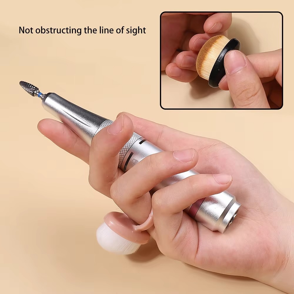 فرشاة غبار بيضاوية قابلة للتعد - مراجعة Nail Art For Men وسعره