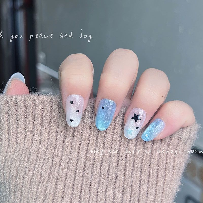 10 قطع من الأظافر الاصطناعية ا - مراجعة Nail Art Cat Eye وسعره