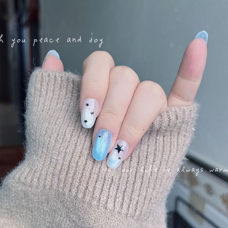 10 قطع من الأظافر الاصطناعية ا - مراجعة Nail Art Cat Eye وسعره