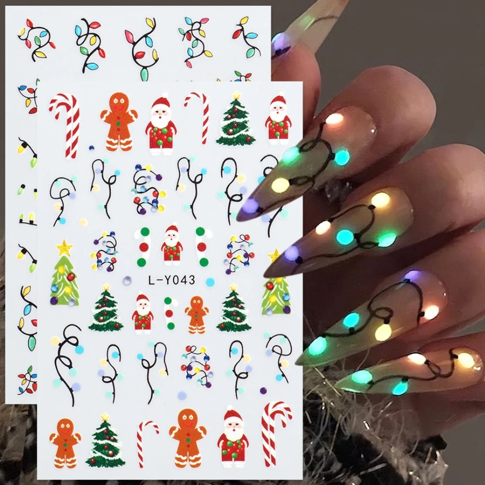 فوانيس مضيئة عيد الميلاد مسمار - مراجعة Nail Art For Men وسعره