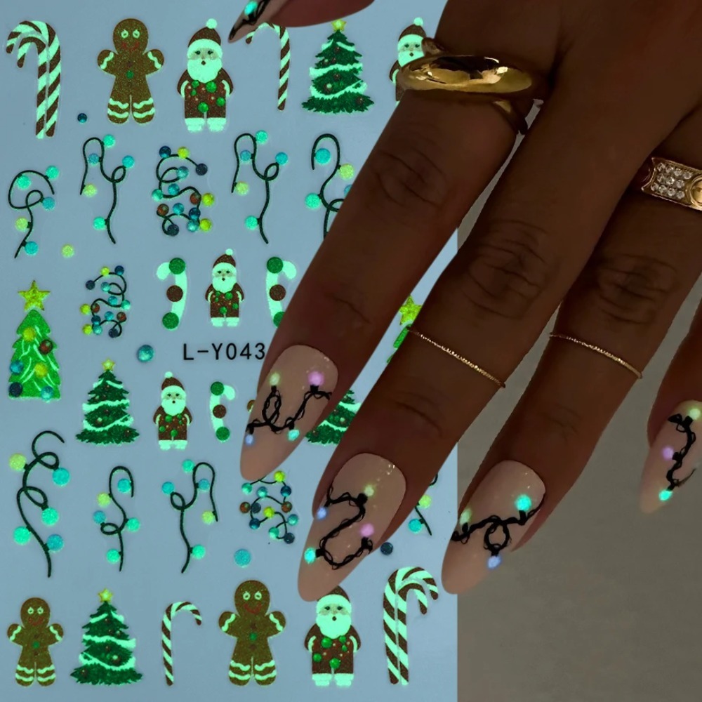 فوانيس مضيئة عيد الميلاد مسمار - مراجعة Nail Art For Men وسعره