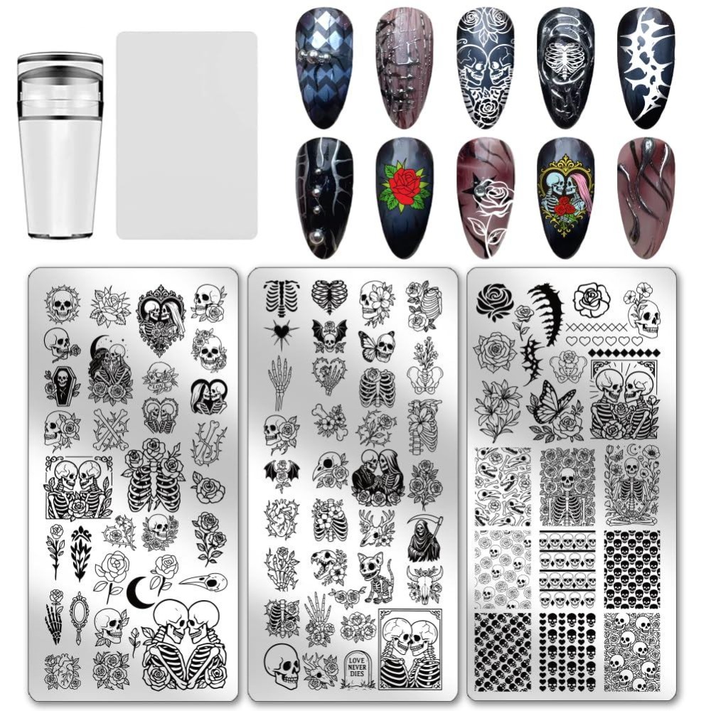 3 قطع من قوالب طباعة الأظافر ب - مراجعة Nail Stamping Plate وسعره
