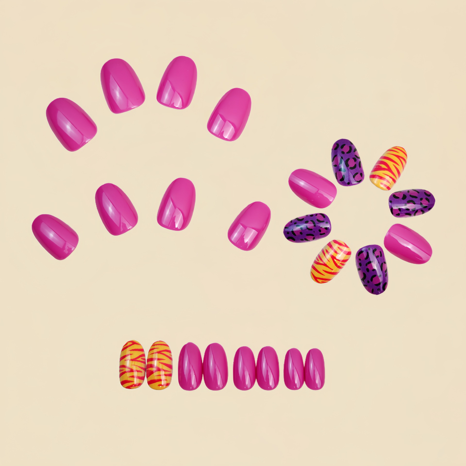 أظافر صناعية قصيرة طويلة للنسا - مراجعة Nail Art Leopard وسعره