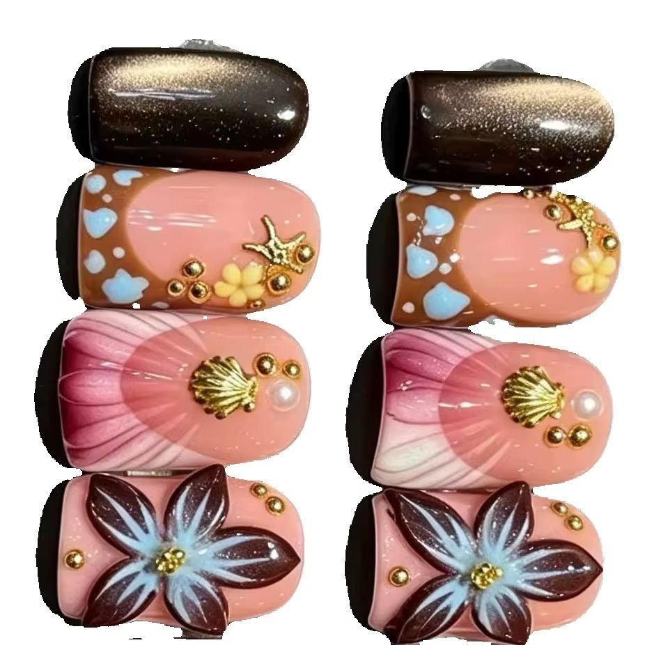 10 قطع/مجموعة أظافر صناعية قصي - مراجعة Nail Art Leopard وسعره