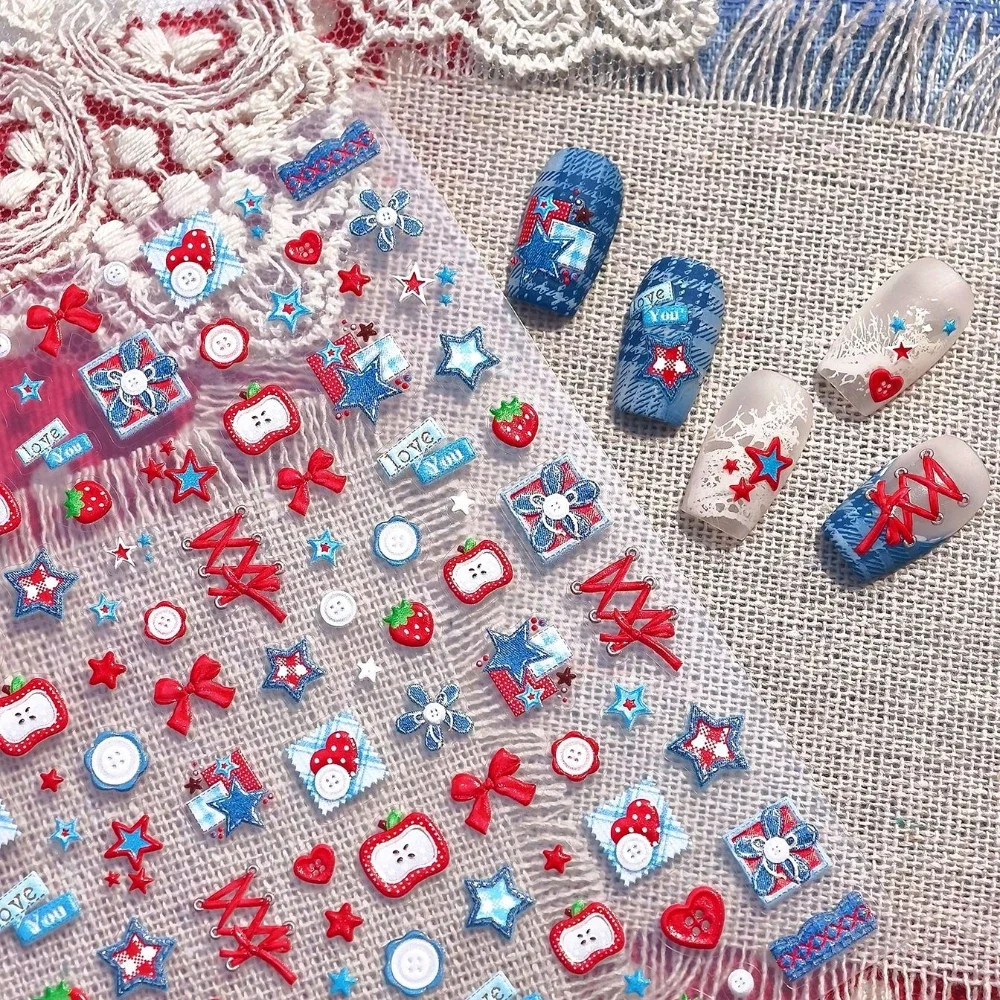 ملصقات أظافر ثلاثية الأبعاد ذا - مراجعة Nail Art Denim وسعره