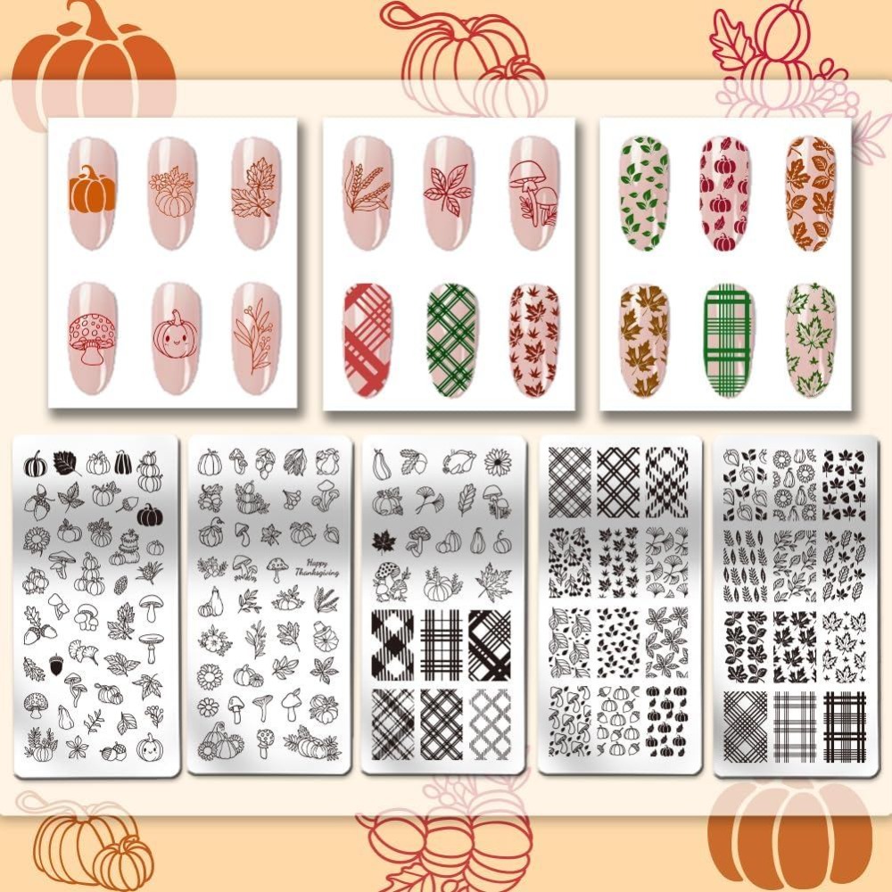 ألواح طوابع أظافر لعيد الشكر و - مراجعة Nail Stamping Plate وسعره