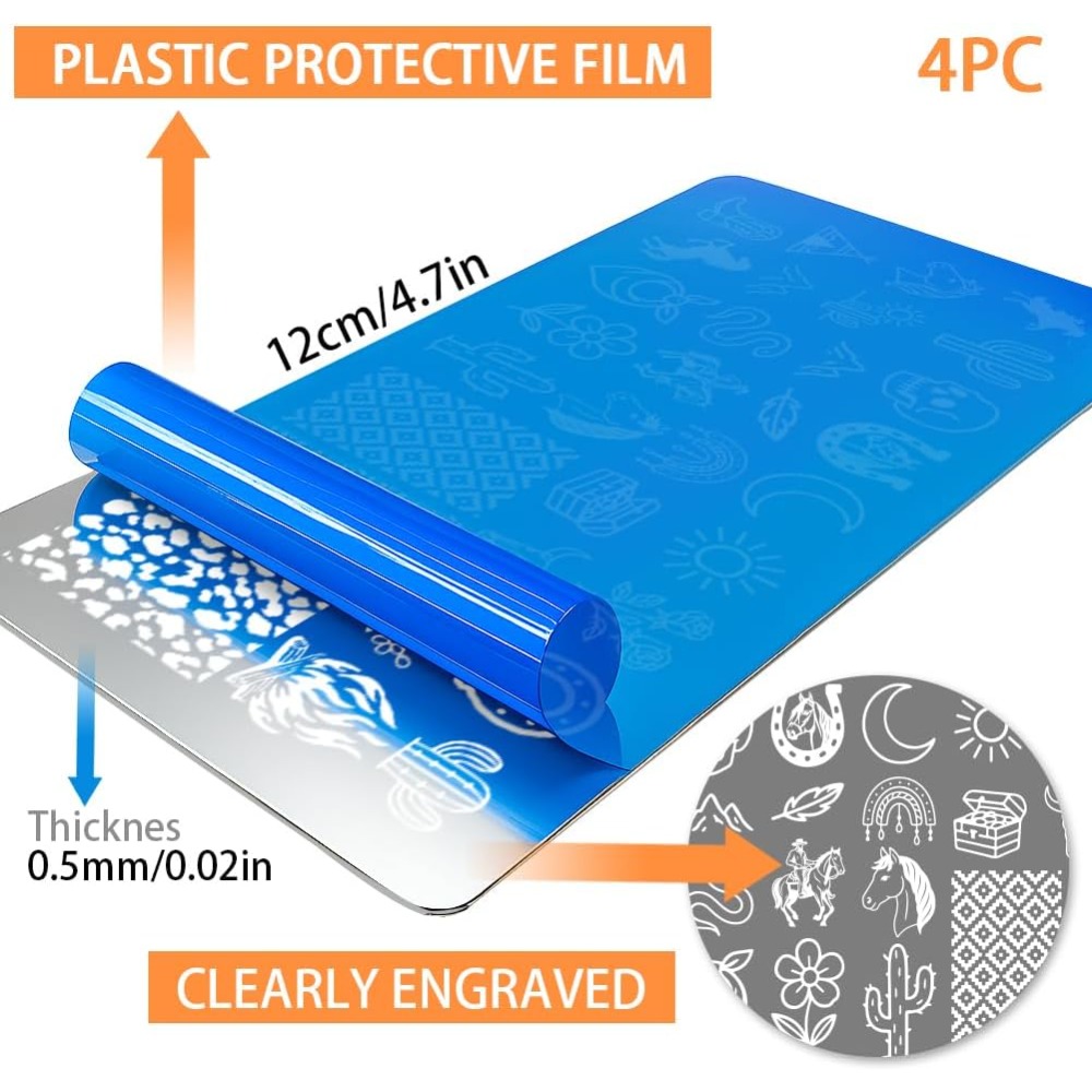 قوالب فن الأظافر من الفولاذ ال - مراجعة Nail Stamping Plate وسعره