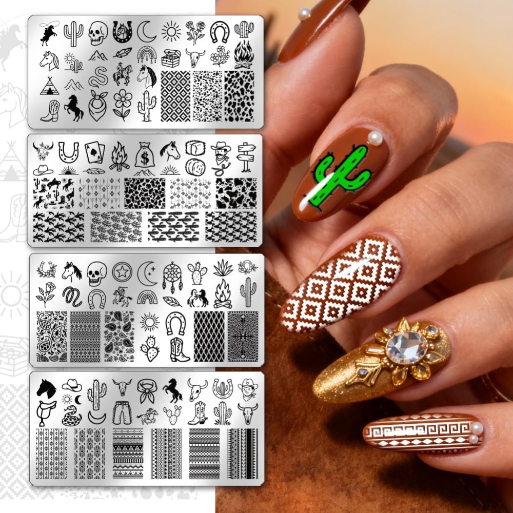 قوالب فن الأظافر من الفولاذ ال - مراجعة Nail Stamping Plate وسعره