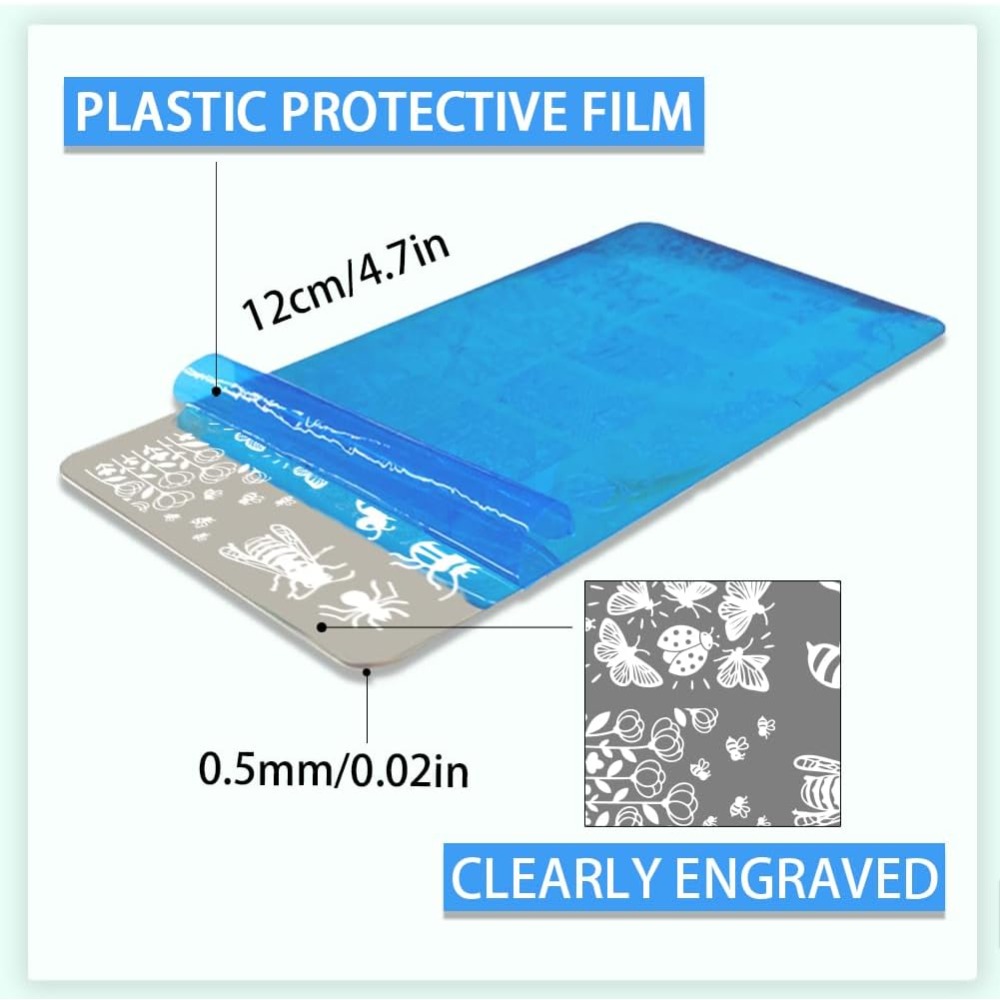 قوالب فن الأظافر من الفولاذ ال - مراجعة Nail Stamping Plate وسعره