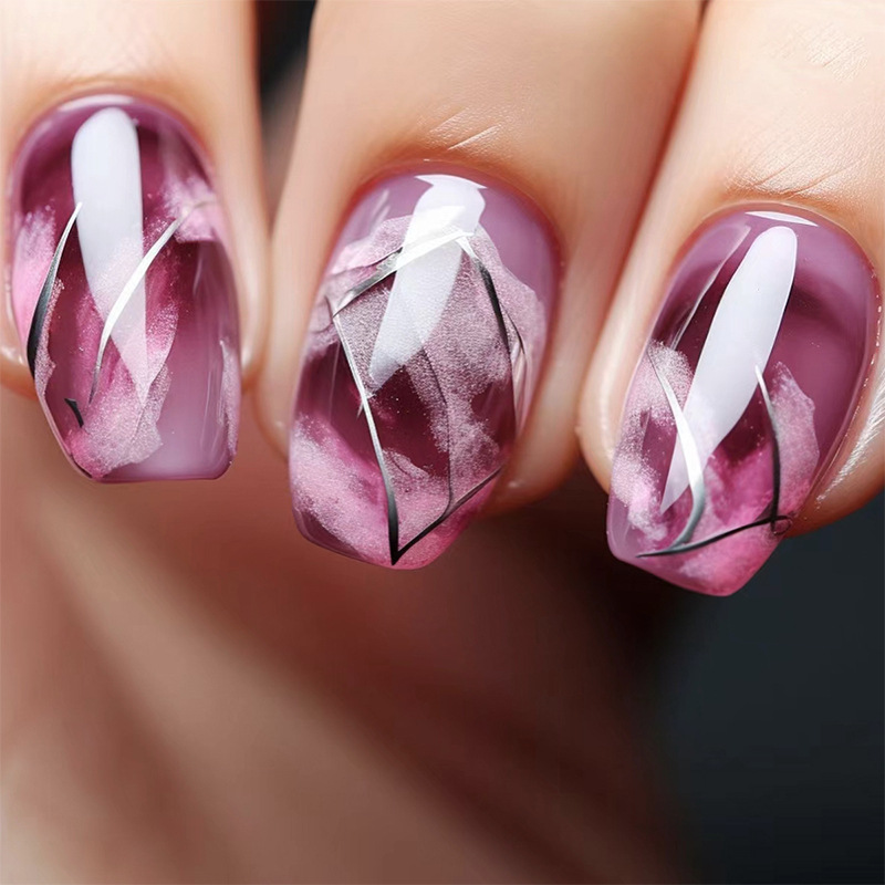 24 قطعة تصميم طباعة الفهد الأظ - مراجعة Nail Art Leopard وسعره
