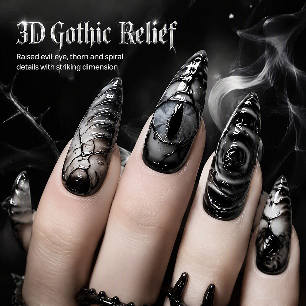 أظافر اصطناعية لامعة بتصميم قو - مراجعة Nail Art Cat Eye وسعره
