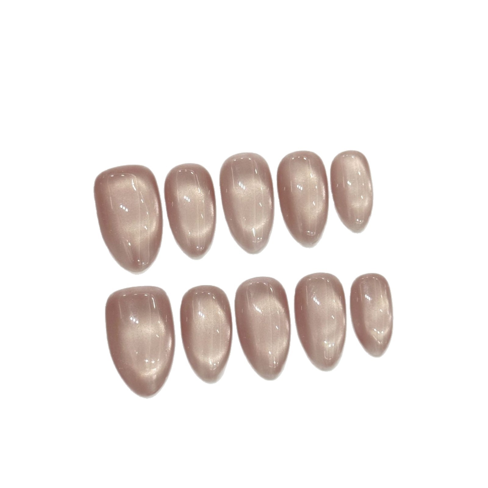 10 قطعة الصحافة اليدوية على ال - مراجعة Nail Art Cat Eye وسعره