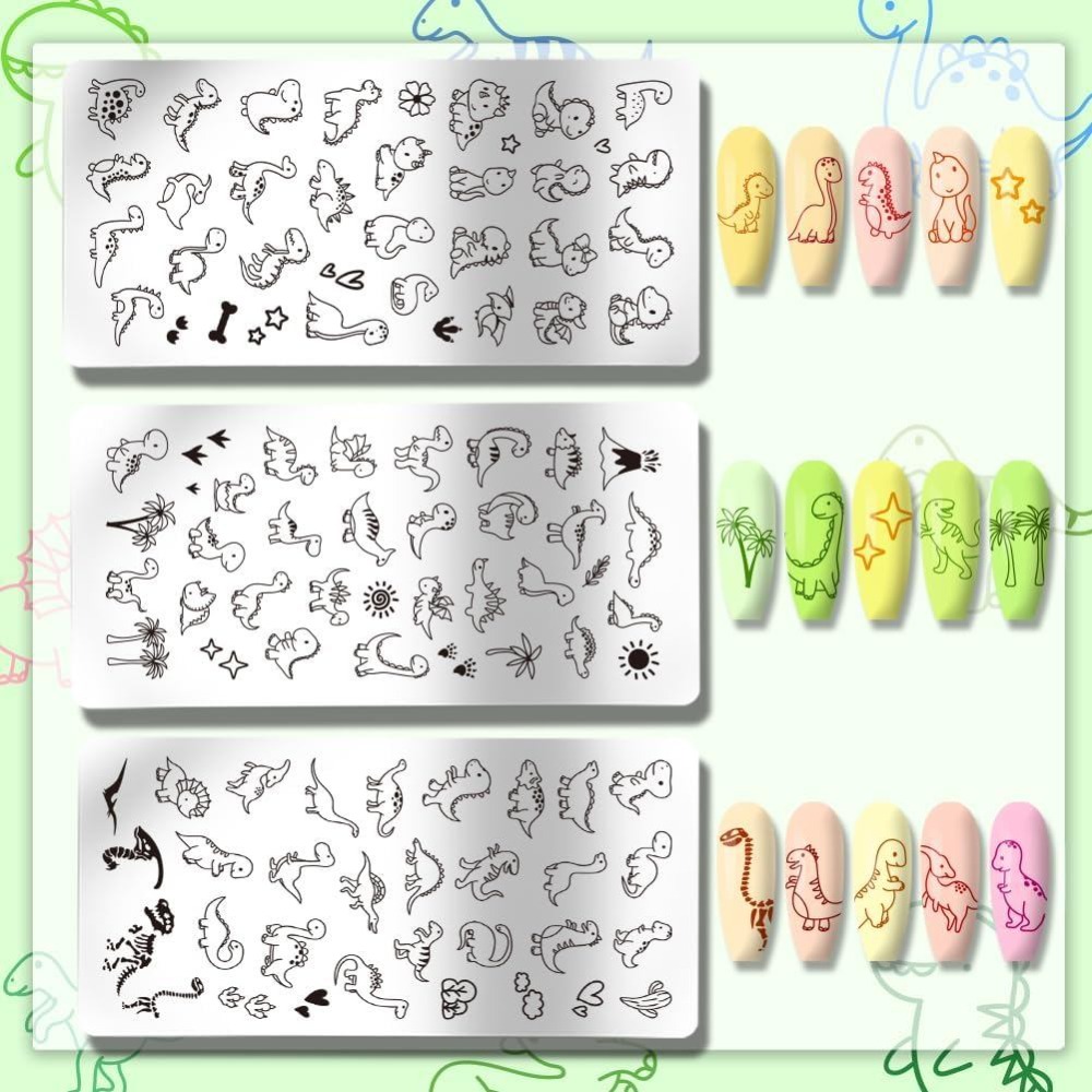 3 قطع من لوحات ختم الأظافر بتص - مراجعة Nail Stamping Plate وسعره